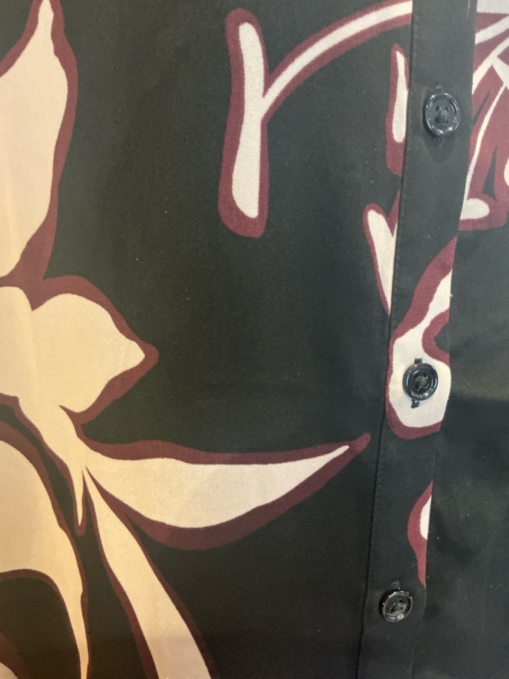 Melanie Lynne Large Floral Button-Down Tunic – Size 12 - Picture 6 of 9